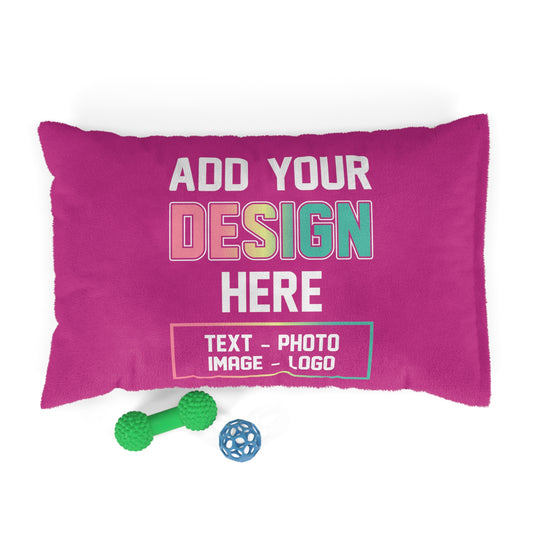 Custom Pet Bed w Zipper | Pink